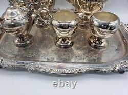 BSG Silver BIRMINGHAM COMPANY SILVER ON COPPER Tea Coffee SET