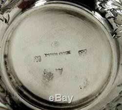 Bailey & Co. Silver Tea Set Cup & Saucer c1860 No Mono