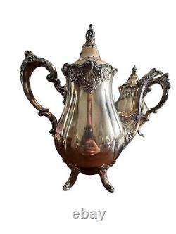 Baroque By Wallace 5 Pc. Silver Plated Tea/Coffee Set 281, 282, 283, 284, 294F