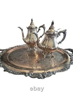 Baroque By Wallace 5 Pc. Silver Plated Tea/Coffee Set 281, 282, 283, 284, 294F