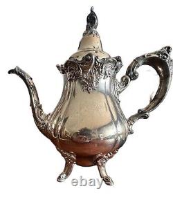 Baroque By Wallace 5 Pc. Silver Plated Tea/Coffee Set 281, 282, 283, 284, 294F