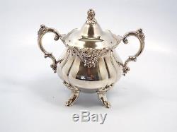 Baroque by Wallace 6 pc Silverplate Coffee Tea Set with Tray
