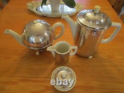 Bauhaus Design Tea Set by WMF Art Deco Silverplated Teapot Coffeepot set