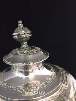 Beautiful Antique 3pcs Silver plated Tea Set By W R Nutt & Co