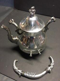Beautiful Antique 7 Piece Theodore B Starr Silverplate Tea Service Set