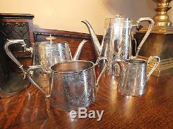Beautiful Victorian Silver Plated Tea Set Johnson Durban & Co Ltd