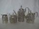 Best Of The Best C. 186o S. Kirk & Son Coin Silver Repousse Tea Set With 4 Pcs