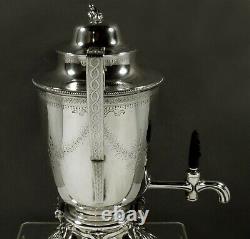 Bigelow & Kennard Silver Tea Set c1850 SWAN