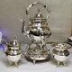 Birmingham Silver Co. Silver Plate 3 Piece Floating Coffee Tea Set Vintage