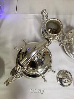 Birmingham Silver Co. Silver Plate 3 Piece Floating Coffee Tea Set Vintage