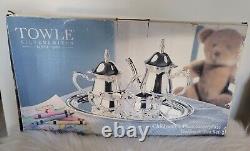 Brand New Towle Children's 5-piece Silverplate Coffee And Tea Set. New & unused