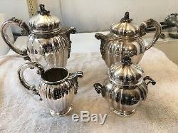 Buccellati Sterling silver tea-set vintage 4 pc set