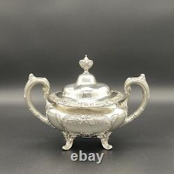 Burgundy by Reed & Barton 4 piece Sterling Silver Coffee & Tea Set, gently used