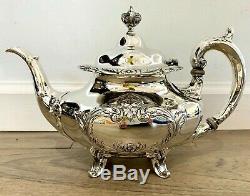 Burgundy by Reed & Barton 5 Piece Sterling Tea Set