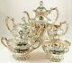 Chantilly Old Gorham 5pc Sterling Silver Hand Chased Tea & Coffee Set Grand