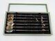 Chinese Sterling Silver 950 Set Of Ice Tea /straws Spoons, Original Box 9l