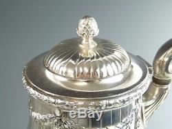 CHRISTOFLE Gallia Silver Plate EMPIRE Style 3 Piece Tea Set