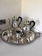 Christofle Silver Plate Malmaison Pattern 5 Piece Tea & Coffee Set