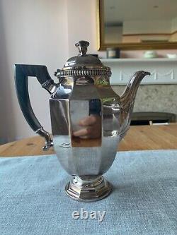 CHRISTOFLE Tea Set Art Deco Tea & coffee pots Creamer Sugar Bowel