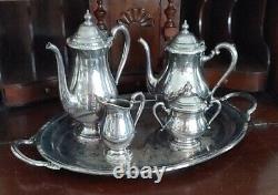 Camille (Silverplate, Hollowware)by International Silver Tea/Coffee set With Tray