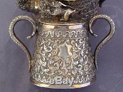 Chinese Export Silver Tea Set Indian Sterling Argent Massif Service A The Chine