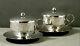 Chinese Export Silver Tea Set Signed In Case