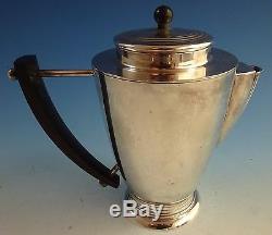 Christofle Art Deco Silverplate Tea Set with Tray 5pc (#1444)