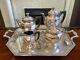 Christofle Gallia Coffee And Tea Service Set Silver Plate 5 Piece
