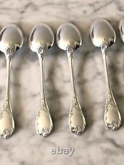 Christofle Marly Silver Plated Tea/coffee Set Of Spoons 6 Pcs