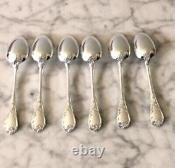 Christofle Marly Silver Plated Tea/coffee Set Of Spoons 6 Pcs