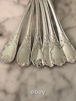 Christofle Marly Silver Plated Tea/coffee Set Of Spoons 6 Pcs