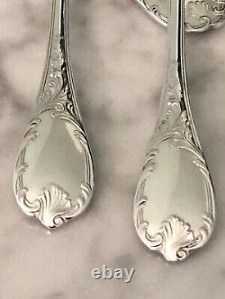 Christofle Marly Silver Plated Tea/coffee Set Of Spoons 6 Pcs