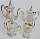 Christopher Wren By Wallace Silverplate Tea Coffee Service Set, 4 Pc. Antique