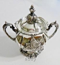 Christopher Wren by Wallace Silverplate Tea Coffee Service Set, 4 pc. Antique