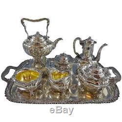 Chrysanthemum by Tiffany and Co Sterling Silver Tea Set 7pc Exceptional (#1092)