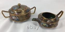 Cloisonné Tea Set Bronze or Copper TAW200614/WWC