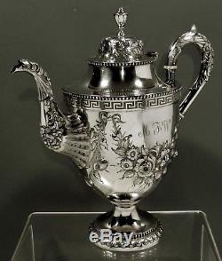 Conrad Bard & Son Silver Tea Set c1855 WINTERTHUR MUSEUM 77 OZ
