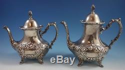 Crest of Windsor by Poole Sterling Silver Tea Set 6pc with Tray (#1805)