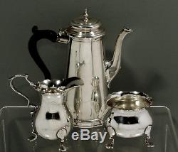 Currier & Roby Sterling Tea Set c1920 AMERICAN COLONIAL RE-CREATION
