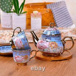 Dagibaycn 20 PCS Tea Set Ceramics Tea Set Afternoon Tea Set Tea Set Gift Tea Set