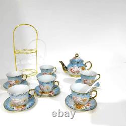 Dagibaycn 20 PCS Tea Set Ceramics Tea Set Afternoon Tea Set Tea Set Gift Tea Set