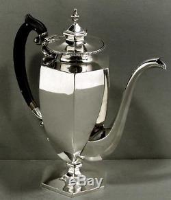 Daniel Low Sterling Silver Tea Set c1895 COLONIAL STYLE