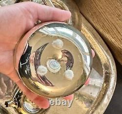 Dansk vintage Silver plated brass tea set designed by Vivian Torun Circa 1960s