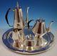 Diamond By Reed & Barton Sterling Silver Tea Set 4pc #440 With Tray (#1855)