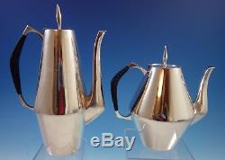 Diamond by Reed & Barton Sterling Silver Tea Set 4pc #440 with Tray (#1855)