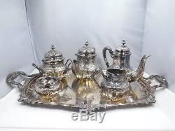 Diminutive Spanish 5 Piece. 915 Sterling Silver Tea And Coffee Set