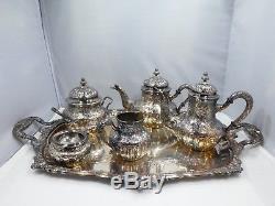 Diminutive Spanish 5 Piece. 915 Sterling Silver Tea And Coffee Set