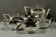 Durgin Sterling Tea & Coffee Set C1920 Hand Decorated