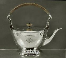 Durgin Sterling Tea Set c1910 HAND HAMMERED