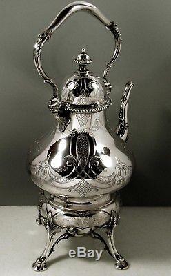 E Schurmann Silver Tea Set c1890 Silversmith to Kaiser Wilhelm